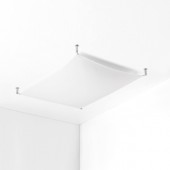 Plafon LUNA LED 105x80 cm biała
