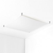 Plafon LUNA LED 105x105 cm biała