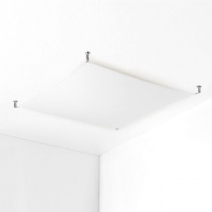Plafon LUNA LED 105x105 cm biała