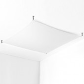 Plafon LUNA LED 140x140 cm biała